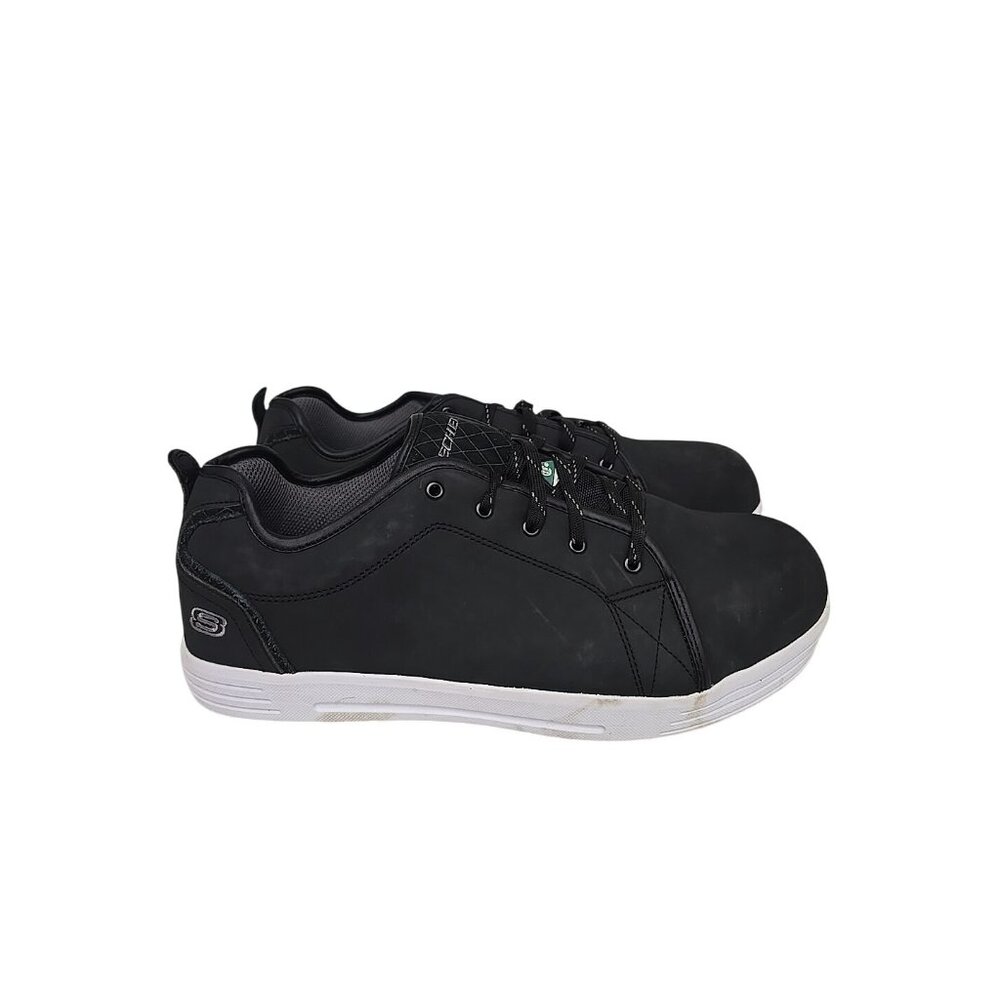 Skechers Men's Steel Toe Steel Plate Skate Safety Work Shoe 99999071 Black 14M - Picture 2 of 9